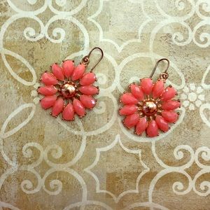 Peach earrings